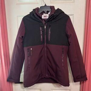 Canada Weather Gear Burgundy and Black Jacket